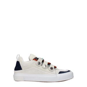 Marcelo Burlon Beige Leather Low Top Men's Sneakers